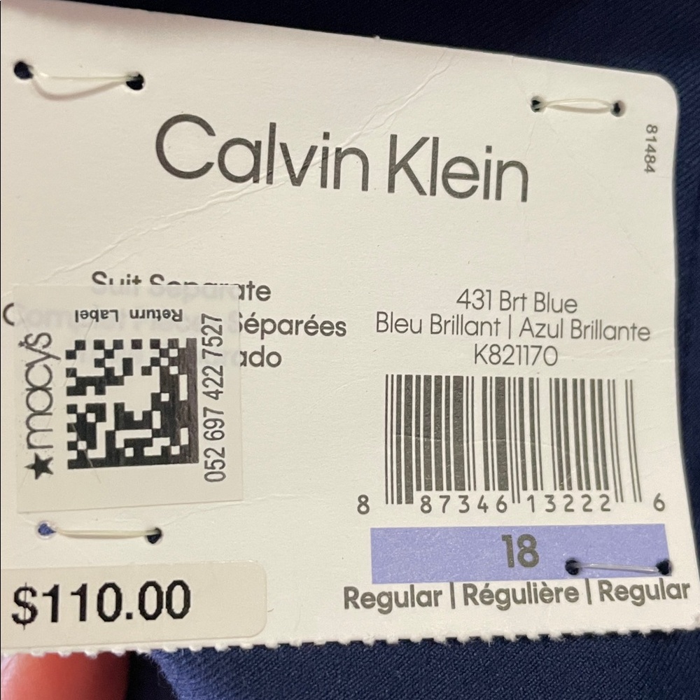 Calvin Klein Boy’s Navy Blue Suit - Picture 2 of 10